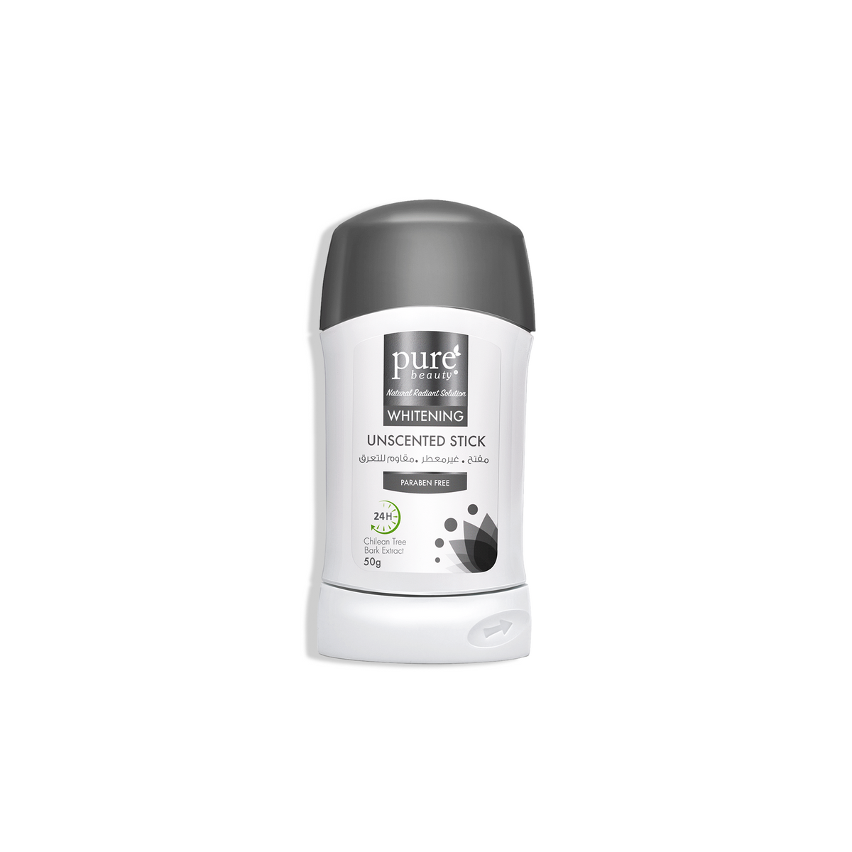 بيور بيوتي ستيك مزيل للتعرق مفتح - غير معطر 50 غرام | Pure Beauty