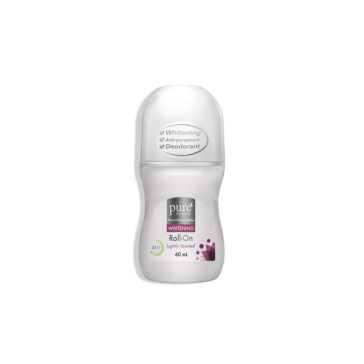 بيور بيوتي رول أن مزيل للتعرق مفتح - عطر خفيف 60 مل | Pure Beauty