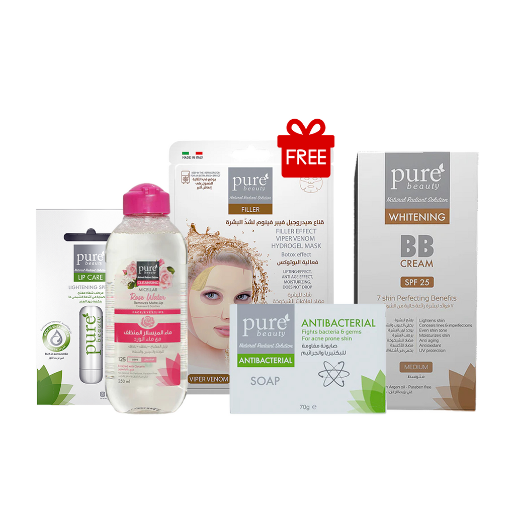 Pure Beauty&Beesline |مجموعة العناية بالبشرة بعد المكياج من بيور بيوتي