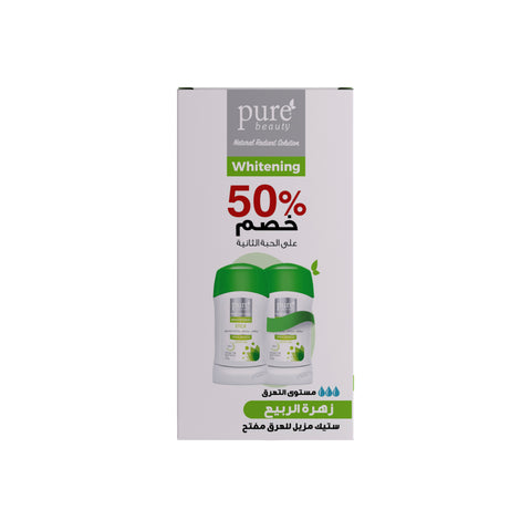  بيور بيوتي ستيك المفتح المقاوم للتعرق سبرينغ بلوسوم 50  غرام (50% خصم على الحبة الثانية) | Pure Beauty