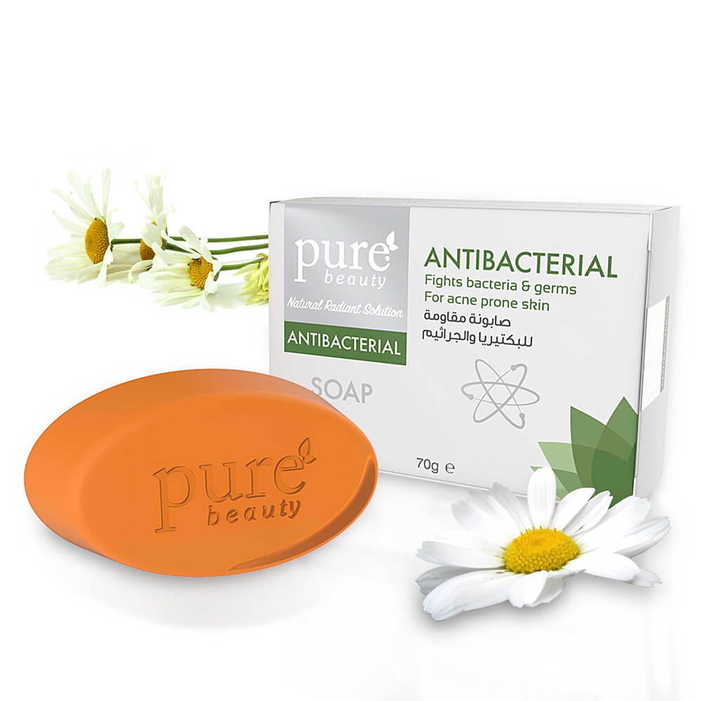 Pure Beauty  | صابونة مقاومة للبكتيريا والجراثيم 70 غرام